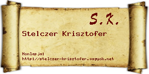 Stelczer Krisztofer névjegykártya